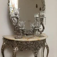 آینه شمعدان برنز