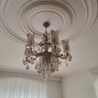 لوستر برنجی ، شش شاخه، دو عدد لوستر|لوستر و چراغ آویز|شاهرود, |دیوار