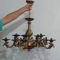 لوستر ۱۵ شاخه|لوستر و چراغ آویز|اردبیل, |دیوار