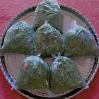 سبزی تازه محلی تمیز شده