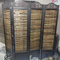 پارتیشن چوبی  تاشو مدل حصیری