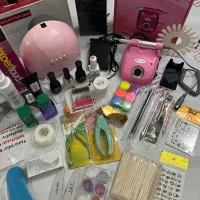 فروش لوازم وسایل کاشت ناخن سوهان برقی اموزش رایگان