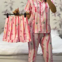 ست راحتی موسلین و کریشه زنانه