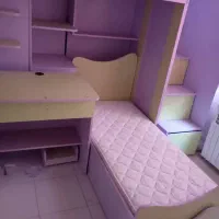 تخت خواب/دو طبقه کودک/با تشک