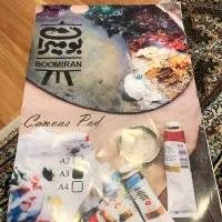 لوازم رنگ روغن بوم نقاشی دفتر بوم