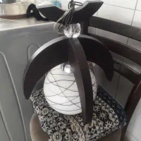 یک عدد لوستر چوبی یه لامپ سالم