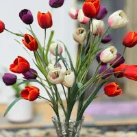 گل لاله|گل مصنوعی|اسلام‌شهر, شهرک قائمیه|دیوار