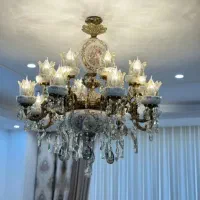 لوستر برنز سرامیکی ۱۲ شاخه