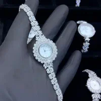ساعت نقره ۹۲۵ زنانه همراه با آبکاری طلاسفید|جواهرات|اصفهان, فرح آباد|دیوار