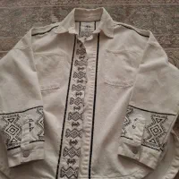 کت و شلوار سفید نخ کتون فقط یک بار پوشیده شده