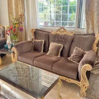 فروش مبل استیل ۱۱ نفر در حد نو در متل قو