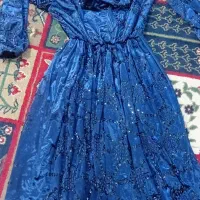 لباس محلی در حد نو مخمل منجق دوزی سورمه ای|لباس|مسجد سلیمان, |دیوار