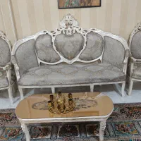 مبل سلطنتی۹ نفره سالم همراه بامیزها