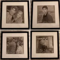 چیدمان قاب نقاشی طراحی چهره/هدیه/کادو