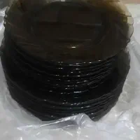 ۲ تا ۱۸ پارچه دودی و استکان نعلبکی هشت ضلعی قدیمی