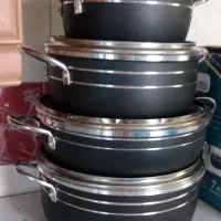 سرویس قابلمه 7 پارچه گرانیت نو داخل کارتن