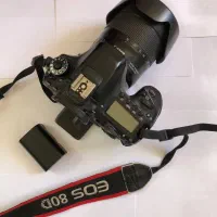 دوربین فیلمبرداری کانن 80Dو سه پایه و میکروفن|دوربین عکاسی و فیلم‌برداری|سنندج, |دیوار