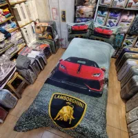 روتختی لامبورگینی جنس شانل مخمل|رختخواب، بالش، پتو|اهواز, گلستان|دیوار