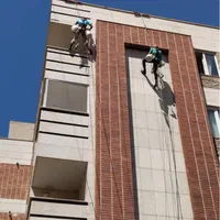 بدون داربست پیچ رولپلاک نما با طناب نانو راپل|خدمات پیشه و مهارت|قزوین, |دیوار