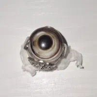 انگشتر بابا قوری سلیمانی زیر خاکی چشم طبیعی