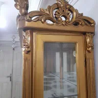 ویترین تمام منبت و آینه شمعدان|بوفه، ویترین، کنسول|تهران, نیروی دریایی|دیوار