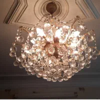 لوستر کریستال گوی‌ها اتریشی ۱۰ شاخه