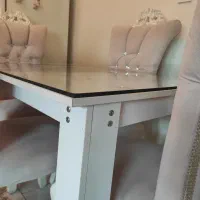 میز نهارخوری ( غذا خوری ) ۴نفره با شیشه ( ۴ نفره )|میز و صندلی غذاخوری|تهران, جوانمردان (اندیشه)|دیوار