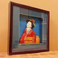 تابلو آنتیک چینی ژاپنی کیمونو عتیقه