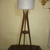 آباژور ایستاده چوبی سالنی هدیه روز مادر و زن|چراغ خواب و آباژور|صباشهر, |دیوار