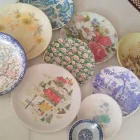 بشقاب دیواری ملامین قدیمی نوستالژی ،دیوارکوب عتیقه