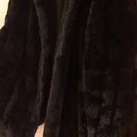 کت خز خارجی نو مشکی زیپ دار|لباس|تبریز, |دیوار