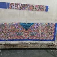 فرش ابریشم زرع و نیم