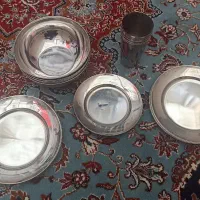 ظرف عطیقه قدیمی استیل سیخ کبابی سه تاریاگیتار|کلکسیون اشیاء عتیقه|مشهد, خواجه ربیع|دیوار