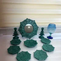 فروش ست ۱۰ تیکه هفت سین فیروزه ای