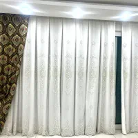 پرده حریرد‌وخته شده ۴ مترآماده نصب