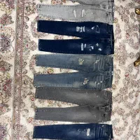 ۵ عدد شلوار لی زاپدار در حد نو