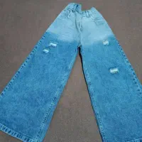 شلوار فول بگ شاغل بچگانه بسیار خوش فرم خوش رنگ