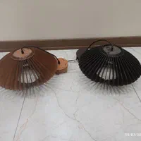 لوستر چوبی مدرن|لوستر و چراغ آویز|اصفهان, برازنده|دیوار