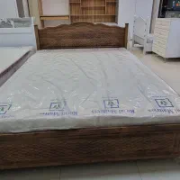 تخت/دونفره/۱۶۰باکفی چوبی