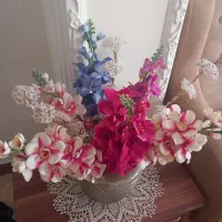 گل وگلدان سالم تمیز|گل مصنوعی|پیشوا, |دیوار