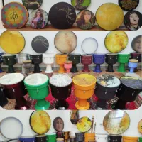 طبل و دمک|سازهای سنتی|سنندج, |دیوار