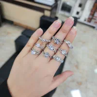 حلقه تک نگین کادویی نقره اصل ۹۲۵ کد ۹۲