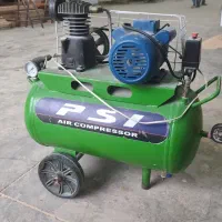 پمپ باد ۵۰ لیتری دینامی و تسمه در حد نو