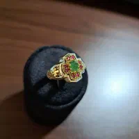 انگشتر نقره زمرد اصل