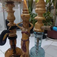 قلیان چوب زرد|کلکسیون اشیاء عتیقه|ایلام, |دیوار