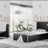 تخت خواب چوبی، تخت یکنفره، تخت دو طبقه|تخت و سرویس خواب|بیرجند, |دیوار