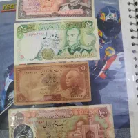 کلی اسکناس و سکه های قدیمی و عتیقه، زمان شاه|کلکسیون سکه، تمبر، اسکناس|رشت, کوی مهر|دیوار