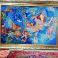 فرش دستباف نخ ابریشمی