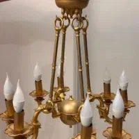 شمعدان لوستر و آینه( شمعدان سالم وخراب)|لوستر و چراغ آویز|اصفهان, خلجا|دیوار