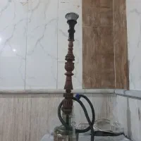 قلیون چوبی به همراه کلیه وسایل